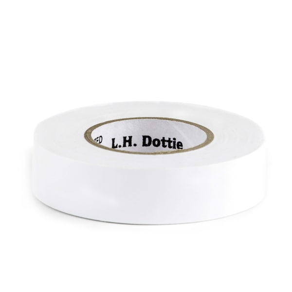 L.H. Dottie 3/4'' x 60' White Electrical Tape, 10PK